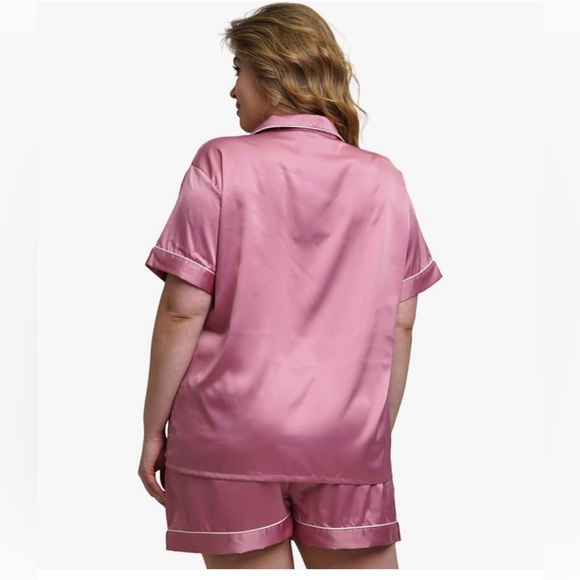 Pink Satin Pajama Set - NWOT - Picture 2 of 5